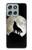 S1981 Wolf Howling at The Moon Hülle Schutzhülle Taschen für Motorola Moto G56