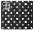 S2299 Black Polka Dots Hülle Schutzhülle Taschen für Motorola Moto G56