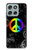 S2356 Peace Sign Hülle Schutzhülle Taschen für Motorola Moto G56