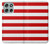 S2364 Red and White Striped Hülle Schutzhülle Taschen für Motorola Moto G56