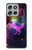 S2486 Rainbow Unicorn Nebula Space Hülle Schutzhülle Taschen für Motorola Moto G56