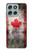 S2490 Canada Maple Leaf Flag Texture Hülle Schutzhülle Taschen für Motorola Moto G56
