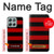 S2638 Black and Red Striped Hülle Schutzhülle Taschen für Motorola Moto G56 S2638 Black and Red Striped Hülle Schutzhülle Taschen für Motorola Moto G56