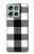 S2842 Black and White Buffalo Check Pattern Hülle Schutzhülle Taschen für Motorola Moto G56