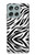 S3056 Zebra Skin Texture Graphic Printed Hülle Schutzhülle Taschen für Motorola Moto G56