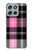 S3091 Pink Plaid Pattern Hülle Schutzhülle Taschen für Motorola Moto G56