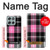 S3091 Pink Plaid Pattern Hülle Schutzhülle Taschen für Motorola Moto G56