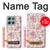 S3095 Vintage Rose Pattern Hülle Schutzhülle Taschen für Motorola Moto G56