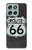 S3207 Route 66 Sign Hülle Schutzhülle Taschen für Motorola Moto G56