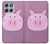 S3269 Pig Cartoon Hülle Schutzhülle Taschen für Motorola Moto G56