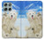 S3794 Arctic Polar Bear and Seal Paint Hülle Schutzhülle Taschen für Motorola Moto G56