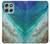 S3920 Abstract Ocean Blue Color Mixed Emerald Hülle Schutzhülle Taschen für Motorola Moto G56