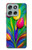 S3926 Colorful Tulip Oil Painting Hülle Schutzhülle Taschen für Motorola Moto G56