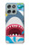 S3947 Shark Helicopter Cartoon Hülle Schutzhülle Taschen für Motorola Moto G56
