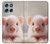 S3979 Cute Baby Pig Hülle Schutzhülle Taschen für Motorola Moto G56