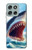 S4004 Oil Color Painting Giant Shark.jpeg Hülle Schutzhülle Taschen für Motorola Moto G56