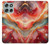 S4012 Red Marble Gold Veins Hülle Schutzhülle Taschen für Motorola Moto G56