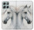 S4025 White Horse Painting Hülle Schutzhülle Taschen für Motorola Moto G56