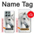 S4025 White Horse Painting Hülle Schutzhülle Taschen für Motorola Moto G56