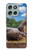 S4031 Baby Hippo Hippopotamus Family Hülle Schutzhülle Taschen für Motorola Moto G56