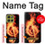S0493 Music Note Burn Hülle Schutzhülle Taschen für Motorola Moto G86