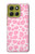S2213 Pink Leopard Pattern Hülle Schutzhülle Taschen für Motorola Moto G86