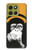 S2324 Funny Monkey with Headphone Pop Music Hülle Schutzhülle Taschen für Motorola Moto G86