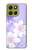 S2361 Purple White Flowers Hülle Schutzhülle Taschen für Motorola Moto G86 S2361 Purple White Flowers Hülle Schutzhülle Taschen für Motorola Moto G86