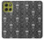 S2371 Skull Vintage Monochrome Pattern Hülle Schutzhülle Taschen für Motorola Moto G86