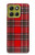 S2374 Tartan Red Pattern Hülle Schutzhülle Taschen für Motorola Moto G86