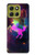S2486 Rainbow Unicorn Nebula Space Hülle Schutzhülle Taschen für Motorola Moto G86
