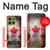 S2490 Canada Maple Leaf Flag Texture Hülle Schutzhülle Taschen für Motorola Moto G86