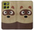 S2825 Cute Cartoon Raccoon Hülle Schutzhülle Taschen für Motorola Moto G86