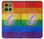 S2899 Rainbow LGBT Gay Pride Flag Hülle Schutzhülle Taschen für Motorola Moto G86