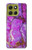 S2907 Purple Turquoise Stone Hülle Schutzhülle Taschen für Motorola Moto G86