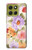 S3035 Sweet Flower Painting Hülle Schutzhülle Taschen für Motorola Moto G86
