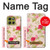 S3037 Pretty Rose Cottage Flora Hülle Schutzhülle Taschen für Motorola Moto G86