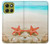 S3212 Sea Shells Starfish Beach Hülle Schutzhülle Taschen für Motorola Moto G86
