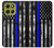 S3244 Thin Blue Line USA Hülle Schutzhülle Taschen für Motorola Moto G86