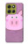 S3269 Pig Cartoon Hülle Schutzhülle Taschen für Motorola Moto G86