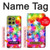 S3292 Colourful Disco Star Hülle Schutzhülle Taschen für Motorola Moto G86