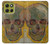 S3359 Vincent Van Gogh Skull Hülle Schutzhülle Taschen für Motorola Moto G86