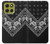 S3363 Bandana Black Pattern Hülle Schutzhülle Taschen für Motorola Moto G86