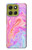 S3444 Digital Art Colorful Liquid Hülle Schutzhülle Taschen für Motorola Moto G86