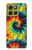S3459 Tie Dye Hülle Schutzhülle Taschen für Motorola Moto G86