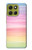 S3507 Colorful Rainbow Pastel Hülle Schutzhülle Taschen für Motorola Moto G86