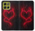 S3682 Devil Heart Hülle Schutzhülle Taschen für Motorola Moto G86