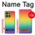 S3698 LGBT Gradient Pride Flag Hülle Schutzhülle Taschen für Motorola Moto G86