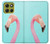 S3708 Pink Flamingo Hülle Schutzhülle Taschen für Motorola Moto G86