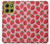 S3719 Strawberry Pattern Hülle Schutzhülle Taschen für Motorola Moto G86